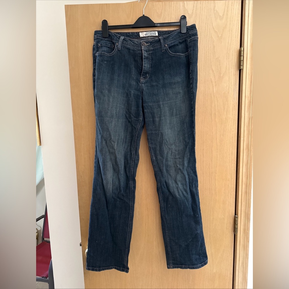 Faded Glory Dark Wash Jeans – Size 12 Tall, Mid-Rise ✅